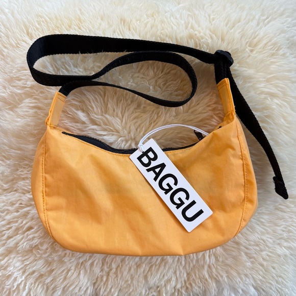 BAGGU Handbags - BAGGU Small Crescent Shoulder Bag - Marigold